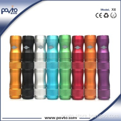 Colorful huge vaporizer tank atomizer x6 vivi nova